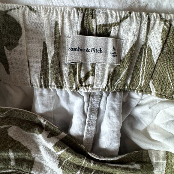 Abercrombie & Fitch Tropical Linen Crop Top Size Small - Picture 6 of 7